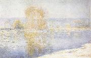 Claude Monet, Floating Ice at Bennecourt